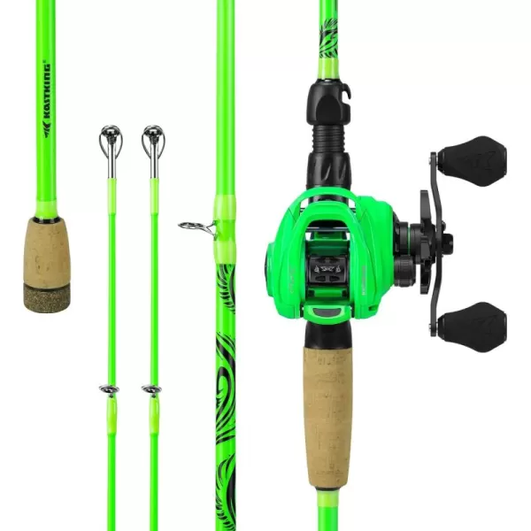 imageKastKing Zephyr Dualtip Fishing Rod ampamp Reel Combo Dual Tips Section for Different Powers IM6 Graphite 2Pc Blanks KastFlex Technology Rubber Cork Handle Integrate Hook Keeper 8 ModelsCast 70 M Mh Dualtips Rod  Right Handed