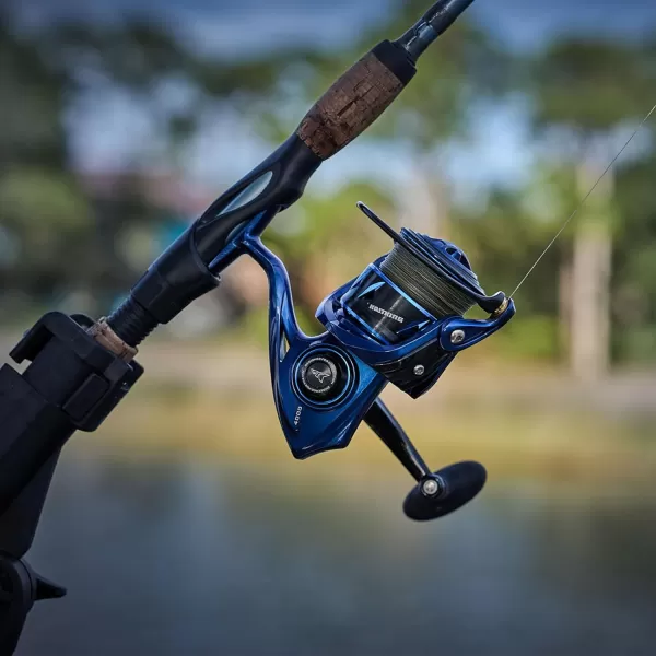 imageKastKing Kapstan SE Saltwater Spinning Reel  IPX6 100 Waterproof  Up to 55LBs Max Drag Big Game Fishing Reel  621 High Speed  CNC Aluminum Body 511 CorrosionResistance Bearing System  Blue6000 Manual Bail Ipx6571