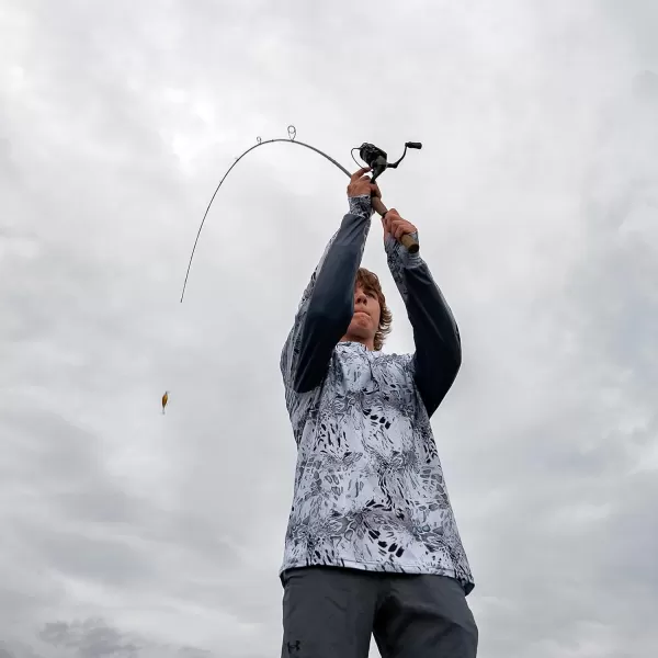 imageKastKing Spartacus II Fishing Rods  IM6 Graphite Blanks Casting ampamp Spinning Rods 2Piece Rods with Extra Tip Section PTS Power Transition System KastFlex Technology Rubber Cork HandleB Spin73 Mh Fast 2 Pcs Extra Tip