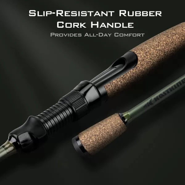 imageKastKing Spartacus II Fishing Rods  IM6 Graphite Blanks Casting ampamp Spinning Rods 2Piece Rods with Extra Tip Section PTS Power Transition System KastFlex Technology Rubber Cork HandleB Spin73 Mh Fast 2 Pcs Extra Tip
