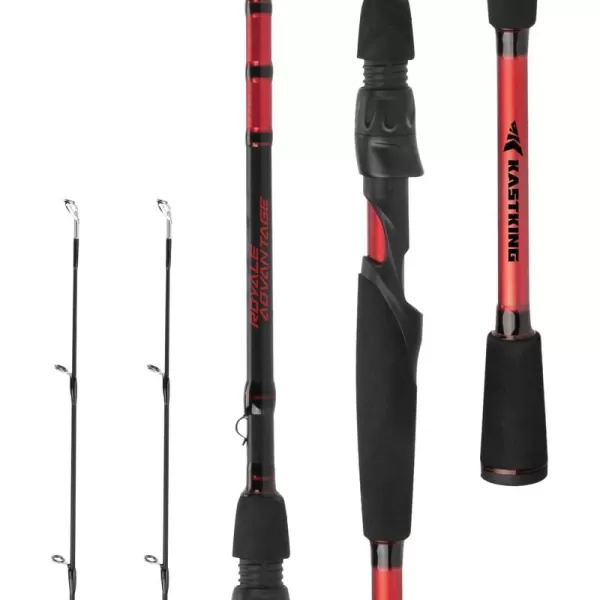 imageKastKing Royale Advantage Fishing Rod Spinning Rod ampamp Casting Rod IM6 Graphite Blanks 2Pieces Rods with Extra Tip SectionKastFlex Technology Power Transition System EVA Handle 17 Lengths and ActionsAspin 610 M Fast 2pcs Extra Tip