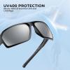 imageKastKing Chippewa Polarized Fishing Sunglasses UV400 Protection Full Wrap Frame Sports Cycling Sunglasses 10mm TAC LensesAgloss Black Frame  Smoke Mirror