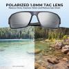 imageKastKing Chippewa Polarized Fishing Sunglasses UV400 Protection Full Wrap Frame Sports Cycling Sunglasses 10mm TAC LensesBmatt Smoke Crystal Frame  Smoke Mirror