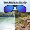 imageKastKing Chippewa Polarized Fishing Sunglasses UV400 Protection Full Wrap Frame Sports Cycling Sunglasses 10mm TAC LensesCmatte Blacksmok Frame  Smokecobalt Mirror