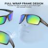 imageKastKing Chippewa Polarized Fishing Sunglasses UV400 Protection Full Wrap Frame Sports Cycling Sunglasses 10mm TAC LensesGgloss Tal Brownsilver Frame  Brownchartruesse Mirror