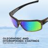 imageKastKing Chippewa Polarized Fishing Sunglasses UV400 Protection Full Wrap Frame Sports Cycling Sunglasses 10mm TAC LensesGgloss Tal Brownsilver Frame  Brownchartruesse Mirror