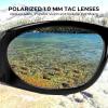 imageKastKing Raccoon Polarized Sport Sunglasses for Men and Women Wide Temple Wrap Ideal for Driving Fishing Cycling RunningFrame Gloss Black Lens Brown