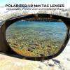 imageKastKing Raccoon Polarized Sport Sunglasses for Men and Women Wide Temple Wrap Ideal for Driving Fishing Cycling RunningFrame Gloss Demi Lens Brown