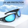 imageKastKing Raccoon Polarized Sport Sunglasses for Men and Women Wide Temple Wrap Ideal for Driving Fishing Cycling RunningFrame Gloss Tal Light Gray Lens Smoke