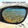 imageKastKing Raccoon Polarized Sport Sunglasses for Men and Women Wide Temple Wrap Ideal for Driving Fishing Cycling RunningFrame Matt Black Lens Smoke