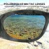 imageKastKing Raccoon Polarized Sport Sunglasses for Men and Women Wide Temple Wrap Ideal for Driving Fishing Cycling RunningFrame Matte Obsidian Boulder Camo Lens Smoke
