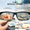 imageKastKing Tugaloo Bifocal Polarized Fishing Sunglasses Bifocal x15 x20 x25 MagnificationsUV Protection Reader SunglassesMatte Black Frame  Smoke Mirror