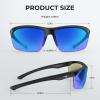 imageKastKing Tugaloo Bifocal Polarized Fishing Sunglasses Bifocal x15 x20 x25 MagnificationsUV Protection Reader SunglassesMatte Black Frame  Smokecobalt Mirror