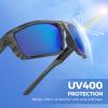 imageKastKing Waccamaw Polarized Bifocal Sunglasses x15 x20 x25 Magnifications Wrap Around Sport Reader Sunglasses for MenGloss Graydrift Frame  Smokeblue Mirror