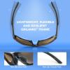 imageKastKing Waccamaw Polarized Bifocal Sunglasses x15 x20 x25 Magnifications Wrap Around Sport Reader Sunglasses for MenGloss Tal Brown Frame  Browngreen Mirror