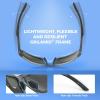 imageKastKing Waccamaw Polarized Bifocal Sunglasses x15 x20 x25 Magnifications Wrap Around Sport Reader Sunglasses for MenMatte Smoke Crystal Frame  Brownred Mirror