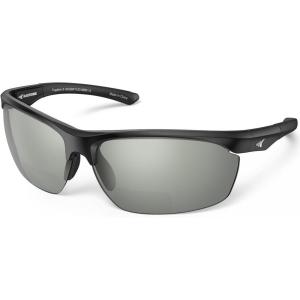 imageKastKing Tugaloo Bifocal Polarized Fishing Sunglasses Bifocal x15 x20 x25 MagnificationsUV Protection Reader SunglassesMatte Black Frame  Smoke Mirror