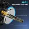 imageKastKing Verus Baitcasting Reel 6oz Ultra Lightweight Halo XII Magnetic Braking System 91 MaxiDur Double Shielded Stainless Steel BB Up to 18 Lbs Max Drag 801721 HighSpeed Gear RatioALeftBlack801
