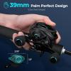 imageKastKing Verus Baitcasting Reel 6oz Ultra Lightweight Halo XII Magnetic Braking System 91 MaxiDur Double Shielded Stainless Steel BB Up to 18 Lbs Max Drag 801721 HighSpeed Gear RatioALeftBlack801