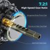 imageKastKing Verus Baitcasting Reel 6oz Ultra Lightweight Halo XII Magnetic Braking System 91 MaxiDur Double Shielded Stainless Steel BB Up to 18 Lbs Max Drag 801721 HighSpeed Gear RatioBLeftSilver721