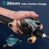 imageKastKing Verus Baitcasting Reel 6oz Ultra Lightweight Halo XII Magnetic Braking System 91 MaxiDur Double Shielded Stainless Steel BB Up to 18 Lbs Max Drag 801721 HighSpeed Gear RatioBLeftSilver721