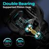 imageKastKing Verus Baitcasting Reel 6oz Ultra Lightweight Halo XII Magnetic Braking System 91 MaxiDur Double Shielded Stainless Steel BB Up to 18 Lbs Max Drag 801721 HighSpeed Gear RatioALeftBlack801