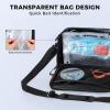imageKastKing BaitSpace Detachable Bait Binder Tackle Bag  Large Clear Sleeves Durable 900D Waterresistant Fabric Soft Plastic Bait Storage For Hooks Sinkers ampamp Fishing AccessoriesBlack