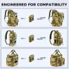 imageKastKing BaitSpace Detachable Bait Binder Tackle Bag  Large Clear Sleeves Durable 900D Waterresistant Fabric Soft Plastic Bait Storage For Hooks Sinkers ampamp Fishing AccessoriesKhaki