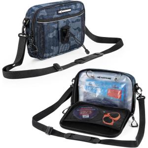imageKastKing BaitSpace Detachable Bait Binder Tackle Bag  Large Clear Sleeves Durable 900D Waterresistant Fabric Soft Plastic Bait Storage For Hooks Sinkers ampamp Fishing AccessoriesBlue