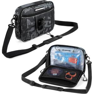 imageKastKing BaitSpace Detachable Bait Binder Tackle Bag  Large Clear Sleeves Durable 900D Waterresistant Fabric Soft Plastic Bait Storage For Hooks Sinkers ampamp Fishing AccessoriesBlack