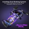 imageKastKing Royale Legend Pro Baitcasting Reels  AutoMag Dual Braking System Fishing Reel Arch Resistance Control 16 Lbs Carbon Drag 55oz Lightweight 801 Gear Ratio 11  1 Stainless Steel BBRight Handed801