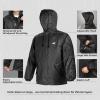 imageKastKing AquaLite Waterproof Rain Suit for Men and Women Loose Fit Lightweight Durable Rain GearBlack