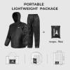 imageKastKing AquaLite Waterproof Rain Suit for Men and Women Loose Fit Lightweight Durable Rain GearBlack