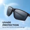 imageKastKing Osage Polarized Sport Sunglasses for Men and Women Ideal for Driving Fishing Cycling Running UV ProtectionFrame Black Lens Smoke