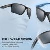 imageKastKing Osage Polarized Sport Sunglasses for Men and Women Ideal for Driving Fishing Cycling Running UV ProtectionFrame Black Lens Smoke