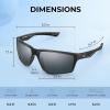 imageKastKing Osage Polarized Sport Sunglasses for Men and Women Ideal for Driving Fishing Cycling Running UV ProtectionFrame Black Lens Smoke