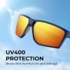 imageKastKing Osage Polarized Sport Sunglasses for Men and Women Ideal for Driving Fishing Cycling Running UV ProtectionFrame Blue Lens Copper  Orange Mirror