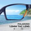 imageKastKing Osage Polarized Sport Sunglasses for Men and Women Ideal for Driving Fishing Cycling Running UV ProtectionFrame Blue Lens Copper  Orange Mirror