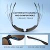 imageKastKing Osage Polarized Sport Sunglasses for Men and Women Ideal for Driving Fishing Cycling Running UV ProtectionFrame Gloss Tal Gray Lens Smoke  Blue Ocean Mirror