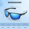 imageKastKing Osage Polarized Sport Sunglasses for Men and Women Ideal for Driving Fishing Cycling Running UV ProtectionFrame Gloss Tal Gray Lens Smoke  Blue Ocean Mirror