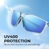 imageKastKing Osage Polarized Sport Sunglasses for Men and Women Ideal for Driving Fishing Cycling Running UV ProtectionFrame Gloss Tal Light Blue Lens Smoke  Ice Blue Mirror