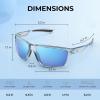 imageKastKing Osage Polarized Sport Sunglasses for Men and Women Ideal for Driving Fishing Cycling Running UV ProtectionFrame Gloss Tal Light Blue Lens Smoke  Ice Blue Mirror