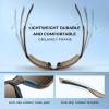imageKastKing Osage Polarized Sport Sunglasses for Men and Women Ideal for Driving Fishing Cycling Running UV ProtectionFrame Gray Lens Brown