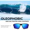 imageKastKing Osage Polarized Sport Sunglasses for Men and Women Ideal for Driving Fishing Cycling Running UV ProtectionFrame Matte Black Lens Smoke  Cobalt Blue Mirror