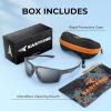 imageKastKing Osage Polarized Sport Sunglasses for Men and Women Ideal for Driving Fishing Cycling Running UV ProtectionFrame Smoke Crystal Lens Smoke