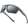 imageKastKing Osage Polarized Sport Sunglasses for Men and Women Ideal for Driving Fishing Cycling Running UV ProtectionFrame Smoke Crystal Lens Smoke