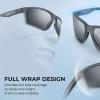imageKastKing Osage Polarized Sport Sunglasses for Men and Women Ideal for Driving Fishing Cycling Running UV ProtectionFrame Smoke Crystal Lens Smoke