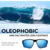imageKastKing Osage Polarized Sport Sunglasses for Men and Women Ideal for Driving Fishing Cycling Running UV ProtectionFrame Tal Brown Lens Smoke  Blue White Mirror