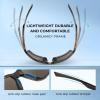 imageKastKing Osage Polarized Sport Sunglasses for Men and Women Ideal for Driving Fishing Cycling Running UV ProtectionFrame Tal Brown Lens Smoke  Blue White Mirror