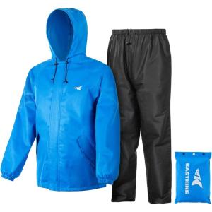 imageKastKing AquaLite Waterproof Rain Suit for Men and Women Loose Fit Lightweight Durable Rain GearBlue